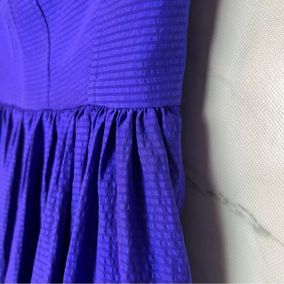 Rebecca Taylor 100% Silk Perfect Party Dress Strapless Violet Purple 2 - Picture 6 of 12